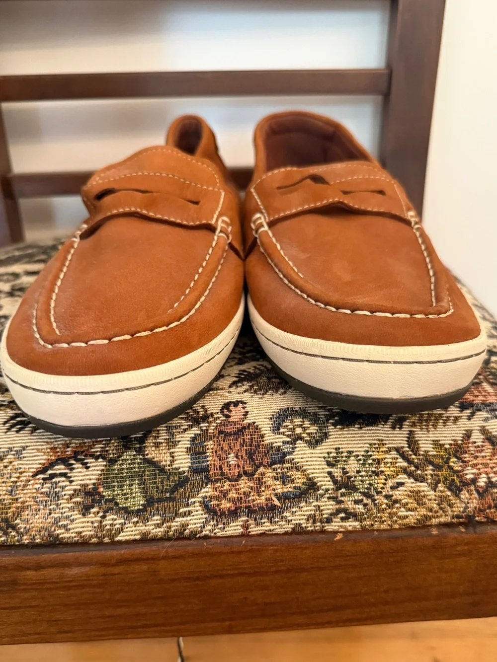 Cole Haan Grand Men’s 11.5 Nantucket Brown Leather Penny Loafer Sneaker Slip On